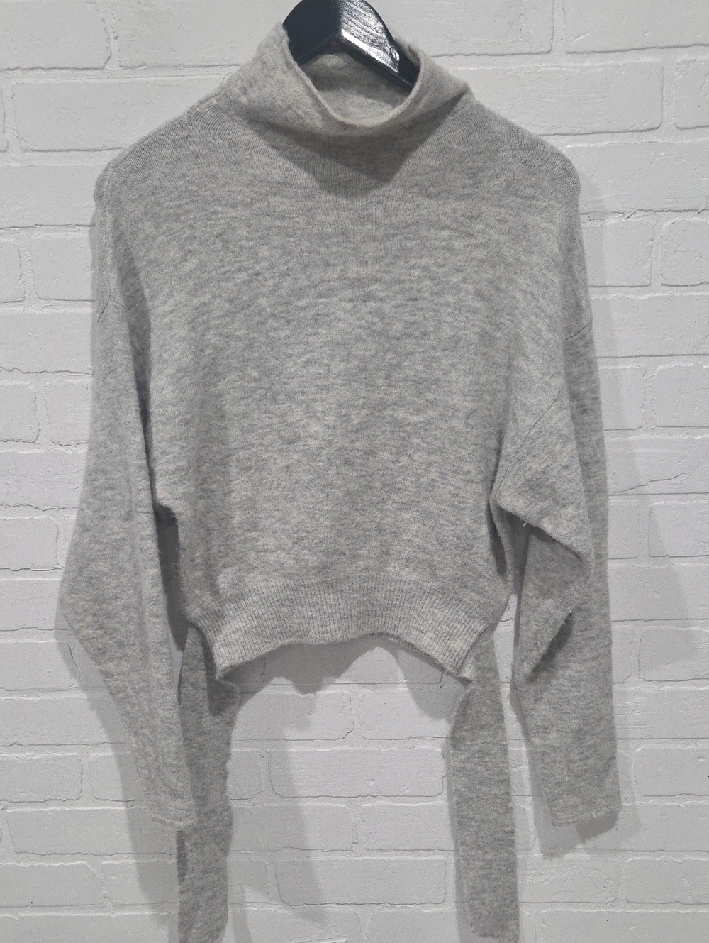 Wilfred  Cropped Turtleneck Tie Waist Sweater
